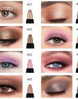 evpct 8Pcs Cream Eye Shadow Brightener Sticks Set for Eyes, Champagne Golden Rose Bronze Pink Waterlily Mauve Plum Smoky Amethyst Tawny Shimmer Matte Pencil Eye shadow Crayon Stick Palette Makeup 06