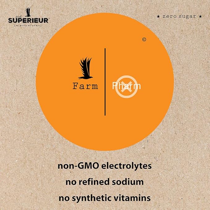 Superieur Electrolyte Powder Packets - Vegan Electrolyte Hydration Powder w/Sea Minerals - Keto Friendly, Non-GMO, Zero Sugar Electrolyte Supplement - Healthy Sports Drink - Citrus (14 Packets)