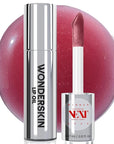 Wonderskin Lip Oil Rehab Serum - Tinted Lip Oil, Hydrating, Moisturizing, and Non-Sticky Deep Red Tint Serum for Dry Lips (Honey)