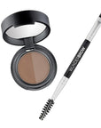 Soft Brow Define & Fill Powder Duo, Includes Dual ended Brush, Vegan and Cruelty Free (Brunette)