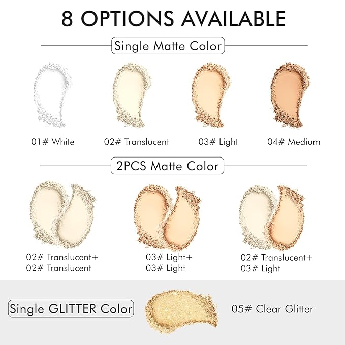 Mineral Powder Sunscreen Setting Makeup - SPF 35 Brush On Sunscreen for Face & Scalp & Hair, Natural Matte Loose Finishing Powder, Oil Control Lightweight Breathable (#04 Medium)