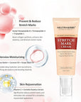 Neutriherbs Stretch Mark Cream, Pregnancy and Weight Fluctuations Skin Care, Belly Cream With Shea Butter and Coconut Oil - 3.88 Oz