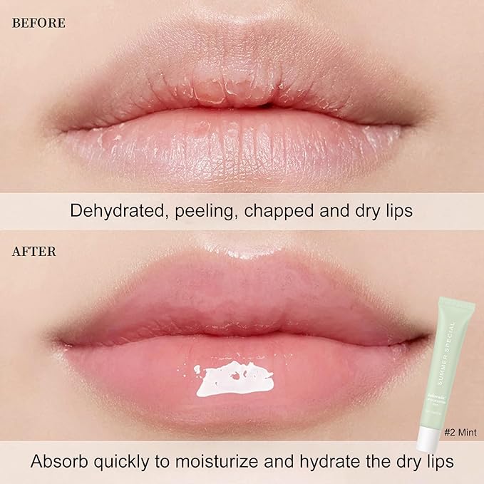 Glossy Butter Lip Balm Set, Instant Moisture and Hydration, Long-lasting Hydrating Non-Sticky Lip Gloss, Care and Soften Dry Lips , 4 Pcs