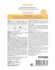 SNP Vitaronic Ampoule Sheet Mask | Nourishing, Moisturizing, and Refreshing for All Skin Types with Vitamin B, C, D, and E | Face Masks Skincare | Korean Skin Care Facial Mask | 10 Sheets