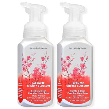 Bath and Body Works Gentle & Clean Foaming Hand Soap, 8.75 fl. oz. (Japanese Cherry Blossom, 2-Pack)