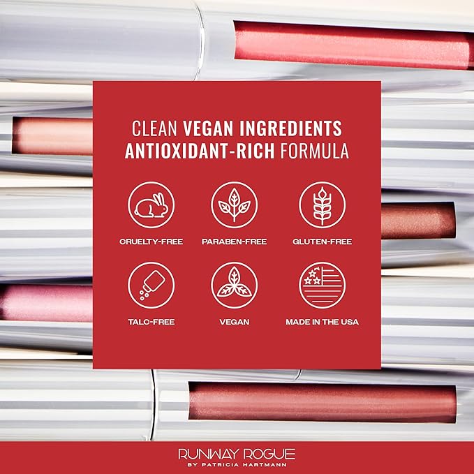 Runway Rogue LuxGloss Lip Gloss, High-Pigment Shimmery Suede Mocha-Nude Lip Gloss, ‘Ready to Wear’