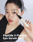 Bewants Peptide-X Firming Eye Serum Stick with Rice-Derived PDRN, Cooling Treatment for Puffiness, Dark Circles & Fine Lines (1 Pack)