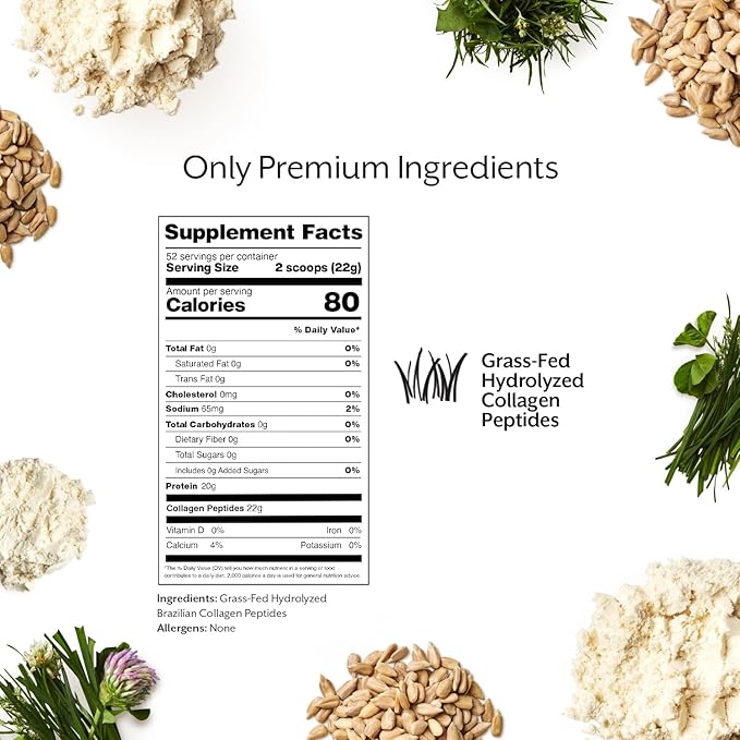 ProMix Nutrition Collagen Peptides, Unflavored - Hydrolyzed Collagen Protein Promotes Healthy Skin, Bones, Joints & Recovery Support - Add to Shakes, Smoothies, Beverages - 2.5 Pound