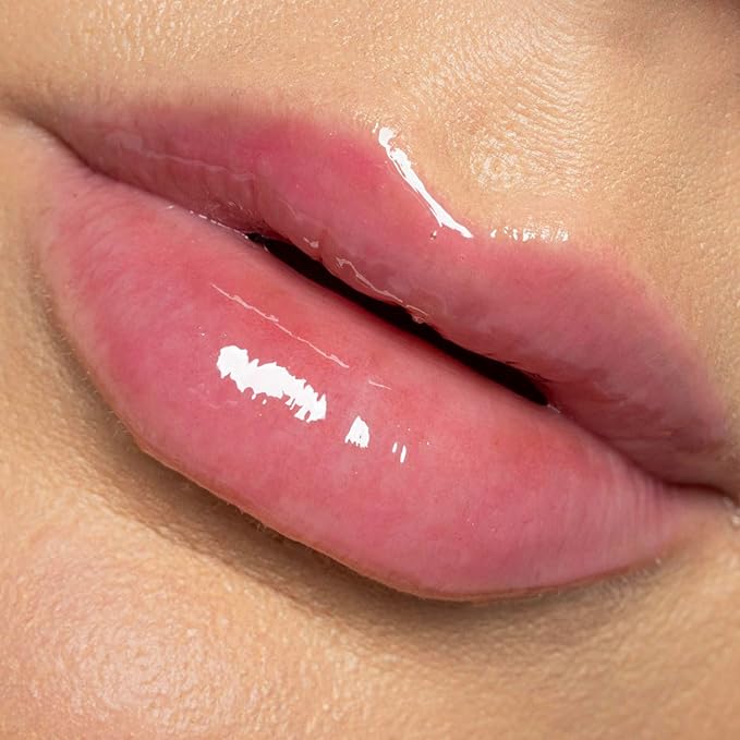 Palladio Lip Glaze Serum, Hydrating Lip Gloss with Peptides & Hyaluronic Acid for Plump, Smooth, and Nourished Lips – Vegan, High-Shine, Non-Sticky Finish (Berry Spritz)