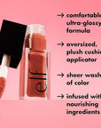 e.l.f. Glow Reviver Lip Oil, Nourishing Tinted Lip Oil For A High-shine Finish, Infused With Jojoba Oil, Vegan & Cruelty-free, Rose Envy