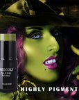 MEICOLY Light Green Face Body Paint Stick(1.06 Oz),Elphaba Green Face Paint,Disgust Goblin Witch Face Makeup,Hunting Camo Gamora,Christmas Makeup Stocking Stuffers,Ogre Green
