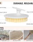 INNERNEED PP Shower Brush Body Exfoliating Scrubber, for Deep Clean Body Wash, Cellulite Treatment, Lymphatic Drainage and Blood Circulation Improvement (Pack of 2)