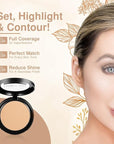 Frankie Rose Cosmetics Powder Foundation – Full Coverage Grams (Porcelain)