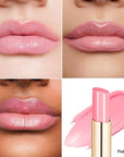 Oulac Pale Pink Lipstick Shine for Women, 2 in 1 Glossy Light Pink Tinted Lip Balm, Hydrating Lipstick for Dry Lips, Moisture Shine Sheer Juicy Finish Vegan 2.2g/0.07oz (20)
