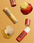 Poppy & Pout Blood Orange Mint Jumbo Lip Balm | All Natural Lip Balms & Moisturizers | Hydrates with Beeswax, Vitamin E, Organic Coconut Oil | Cruelty-Free | Lip Balm in Recyclable Cardboard Tube