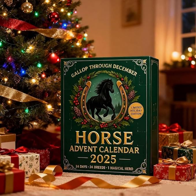 2025 Year of the Horse Advent Calendar - 25-Day Mystery Blind Box Ornaments, Acrylic Christmas Countdown Tree Decor for Home, Holiday Gift for Teens & Adults