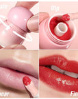 LANGMANNI Pudding Glow Lip Balm | Velvet-Smooth Lip Gloss for Nourished, Glowing Lips | Hydrating, Non-Sticky Glossy Tinted Lip Balm Makeup 0.28 Oz (#3+#4, 2)