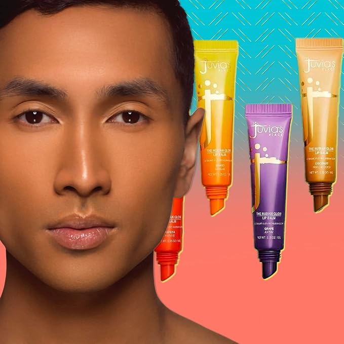 Juvia's Place Moisturizing High Shine Lip Balm-in-Gloss Nubian Glow, Mango, .35 oz, Smooth, Silky Finish