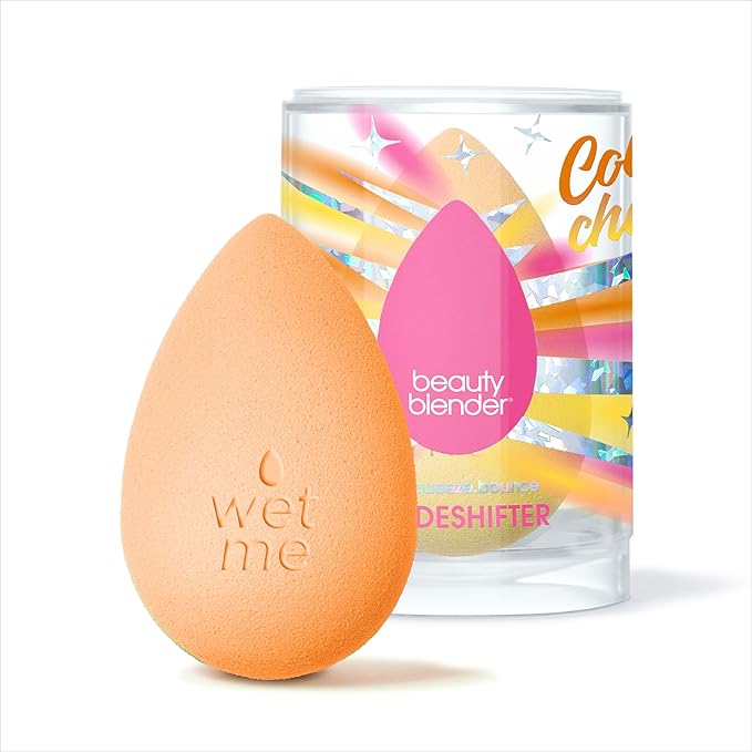 Beautyblender® | Beam Color Changing Beauty Blender Makeup Sponge, Super-Soft Foam Easily Blends Foundations & Creams, Made in USA, Reusable, Washable, Streak Free Application, Heat Activated