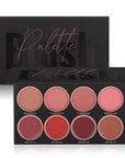 8 Colors Blush Palette, 4 Powder + 4 Cream Blush Palette, Contour and Highlight Blush Palette, Natural Nude Makeup Brighten Skin Tone Portable Makeup Blush, Professional Facial Makeup Blush