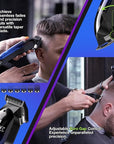 SUPRENT Hair Clippers for Men, Cordless Hair Clippers Set with Type-C Rechargeable, 7000 RPM Powerful Haircutting Clippers