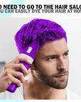 Purple Hair Dye for Women, Semi Permanent Hair Dye Shampoo for Gray hair Coverage 4 in 1 Natural Ingredients with Comb, Convenient to Use Hair Color Shampoo (Purple)
