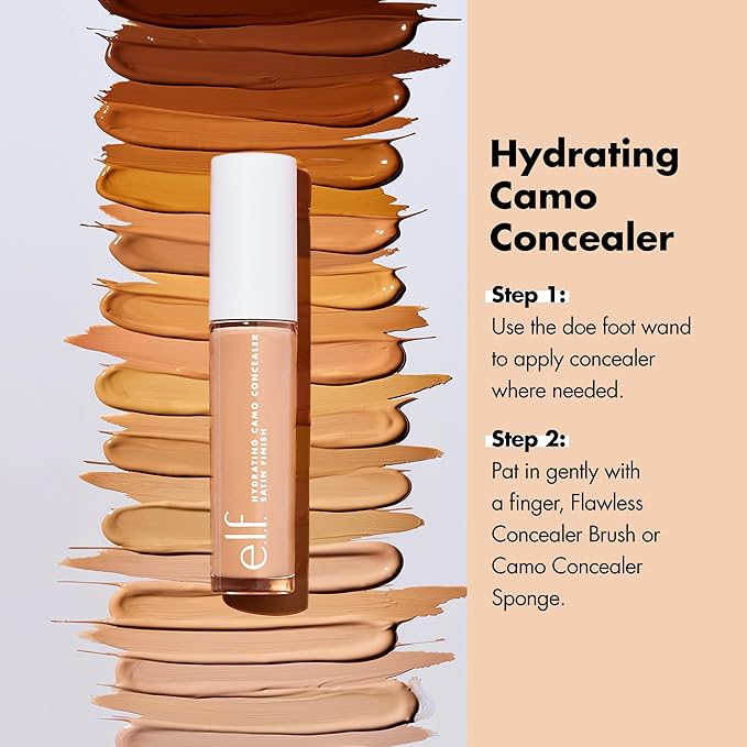e.l.f. cosmetics Hydrating Satin Camo Concealer - Medium Beige, 0.203 Fluid_Ounces