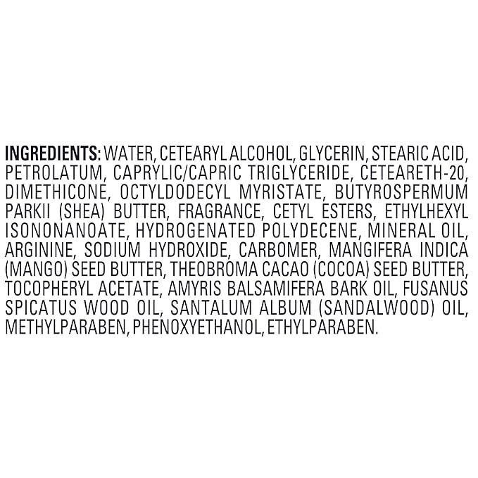 Jergens Sandalwood Body Butter Lotion, Moisturizer Infused with Sandalwood Essential Oil, For All Skin Types, 7 Oz