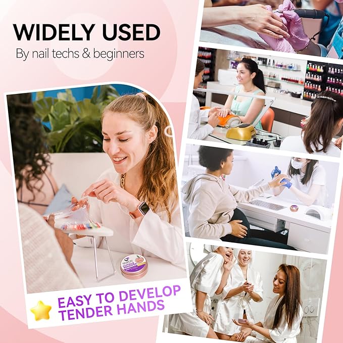 gelike ec Cuticle Cream for Dry Damaged Cuticles Organic Nail Cuticle Remover for Dry, Rough Hands Cracked Rigid Skin - Professional for Salon Home Use