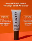 Live Tinted Hueguard Skin Tint SPF 50 - Tinted Mineral Sunscreen with Light-Medium Buildable Coverage With a Hydrating and Radiant Finish - Water and Sweat Resistant, 1.35 fl oz - Shade 03