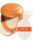 [*Mini Size*] TIRTIR Mask Fit Ai Filter Cushion Foundation | AI-Like Semi-Matte Finish - Up to 72-Hour Medium to Full Coverage Korean BB Cushion Make up Beauty, #13N Fair Ivory, 0.15 Fl Oz