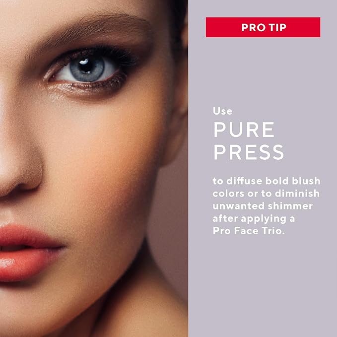 Mirabella Invincible Pure Pressed Powder Foundation - Buildable Mineral Makeup & Blurring Setting Powder for All Skin Types - HD Matte Finishing - Porcelain P1