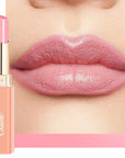 Oulac Pale Pink Lipstick Shine for Women, 2 in 1 Glossy Light Pink Tinted Lip Balm, Hydrating Lipstick for Dry Lips, Moisture Shine Sheer Juicy Finish Vegan 2.2g/0.07oz (20)