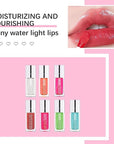 Hydrating Lip Glow Oil, Moisturizing Lip Gloss, Plumping Lip Oil, Non-Sticky Long Lasting Lip Gloss, Transparent Lip Oil Tinted, Reduce lip lines (Transparent(#000))