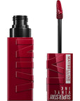 Maybelline Super Stay Vinyl Ink Longwear No-Budge Liquid Lipcolor Makeup, Highly Pigmented Color and Instant Shine, Royal, Deep Wine Red Lipstick, 0.14 fl oz, 1 Count