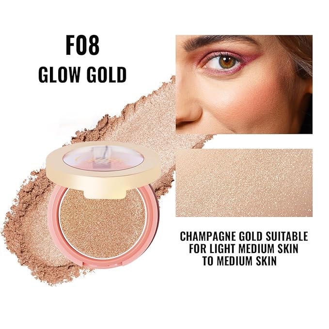Oulac Shimmery Blush Makeup| 2 in 1 Powdery 4.8g