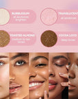 Loose Face Powder Glitter Setting Powder Matte Finishing Face