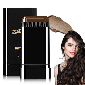 Safe and Convenient Comb Hair Dye, Touch up Combs, Waterproof and Sweat-Proof Hair Dye Comb, Portable Colouring Hair Dyes, 2 in 1 Instant Dye for Women & Men (Dark-Brown)