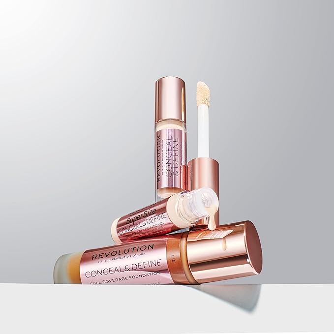 Revolution Beauty, Conceal & Define Foundation, Full Coverage, Fl. Oz.