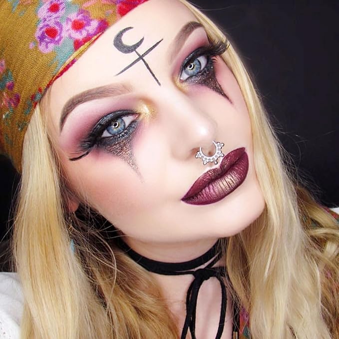 Face Body Paint Stick (BLACK+WHITE+GEEEN)，Water Resistant Sports Body Makeup Athletes Softball， Professional Halloween Face Makeup Kit ，for Halloween costume， Zombie Clown Vampire