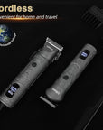 Ufree Beard Trimmer for Men Professional with Hair Clippers, Barber Clippers and Trimmers Set, Electric Razor Shavers for Men, Cordless Mens Grooming Kit for Nose, Ear, Face, Hair, Gifts