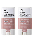 Raw Element Ultra-Moisturizing Face Tint Sunscreen, SPF 30+, Non Toxic Mineral Face Cream, Non Nano Zinc Oxide, Reef Friendly, Safe for All Ages, 0.5 oz, Pearly Sand, Pack of 2