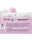 The Crème Shop Plush Spa Headband w/Hello Kitty's Signature Bow, Spa Headband for Washing Face, Skincare Headbands, Soft & Fluffy Headbands for Women (Pink)