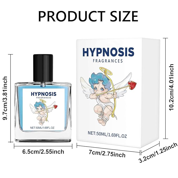 Hypnosis 2.0 Pheromone-Infused Cologne for Men, Long Lasting Scent, Enhance Attraction, Pheromone Perfume 50ml for Father, Boy Friend and Husband