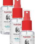 THAYERS Witch Hazel Facial Mist Toner with Aloe Vera, Unscented, Trial Size, 3 Ounce (Pack of 3)