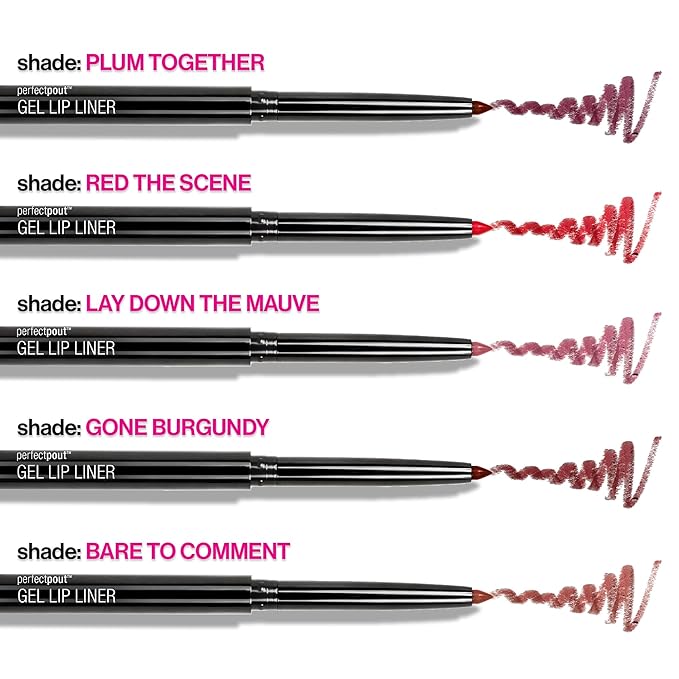 wet n wild Perfect Pout Matte Retractable Gel Lip Liner Pencil, Rich Creamy Long Lasting Color, Well-Defined and Flawless Application, Vegan & Cruelty-Free - Red Bare To Comment