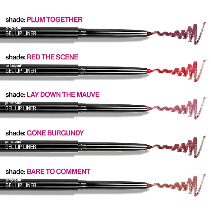 wet n wild Perfect Pout Matte Retractable Gel Lip Liner Pencil, Rich Creamy Long Lasting Color, Well-Defined and Flawless Application, Vegan & Cruelty-Free - Red Bare To Comment