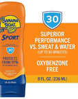 Banana Boat Sport Ultra SPF 30 Sunscreen Lotion, 8oz | Banana Boat Sunscreen SPF 30 Lotion, Oxybenzone Free, Sunblock, Water Resistant, 8oz