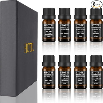 Hotel Collection Diffuser Essential Oil Gift Set,Hotel Scents for Home,Stress Relief Air Freshening,Ritz Carlton,My Way,Westin,Wynn Las Vegas,Baccarat,Four Seasons,Aria,Marriott Beach Villas