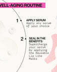 Pacifica Beauty Reusable Lip Line Mask, Skincare, Silicone Mask, For Fine Lines and Wrinkles, Lift and Firm, Pair with Serum, Storage Tin Included, Skin Care, Face Masks Skincare, Vegan, 2 Pieces